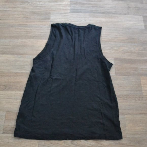 Madewell Whisper Soft Cotton V-neck Black Pocket Tank Top Size Small - Picture 2 of 3